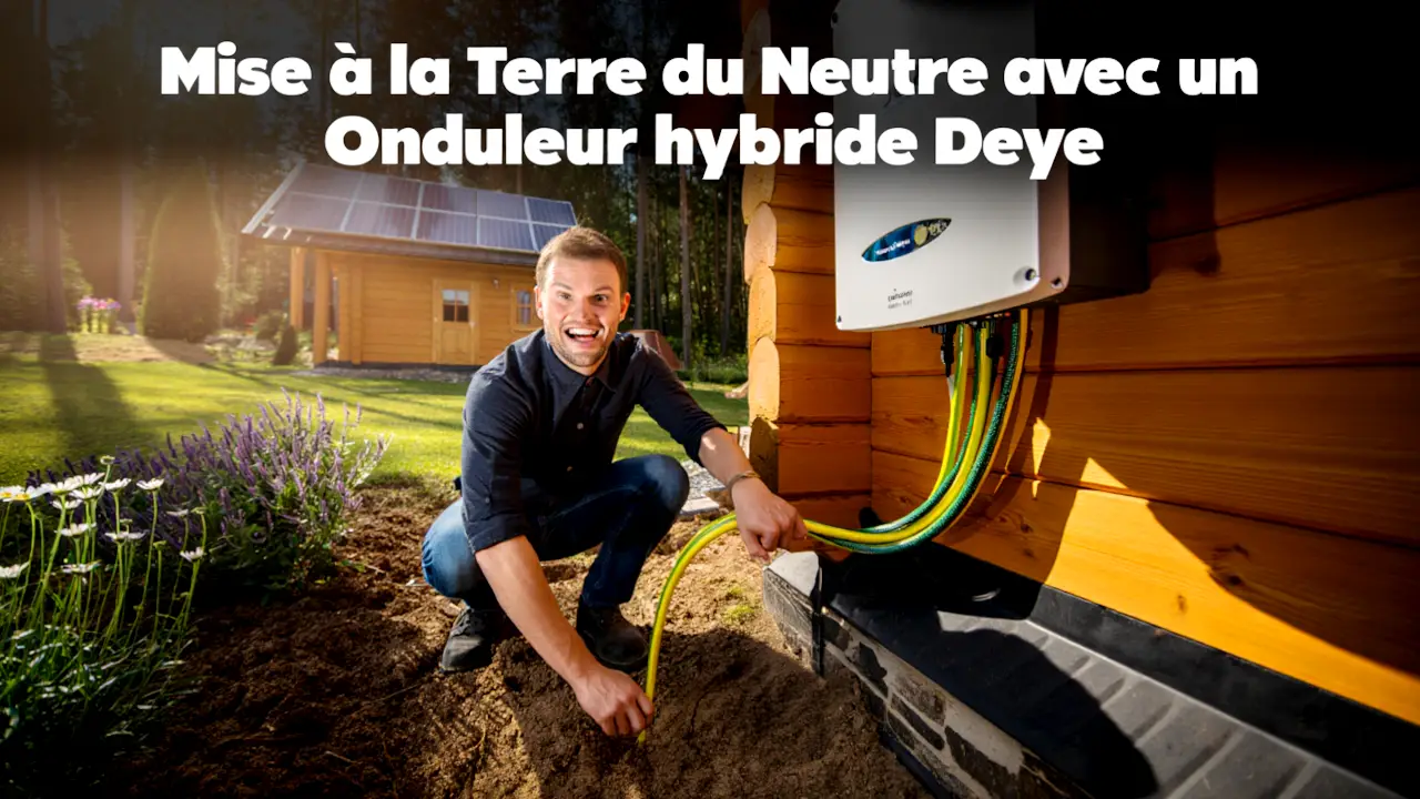 Image Sécurité Électrique en Site Isolé avec un Onduleur Hybride Deye : Maîtriser la Mise à la Terre du Neutre
