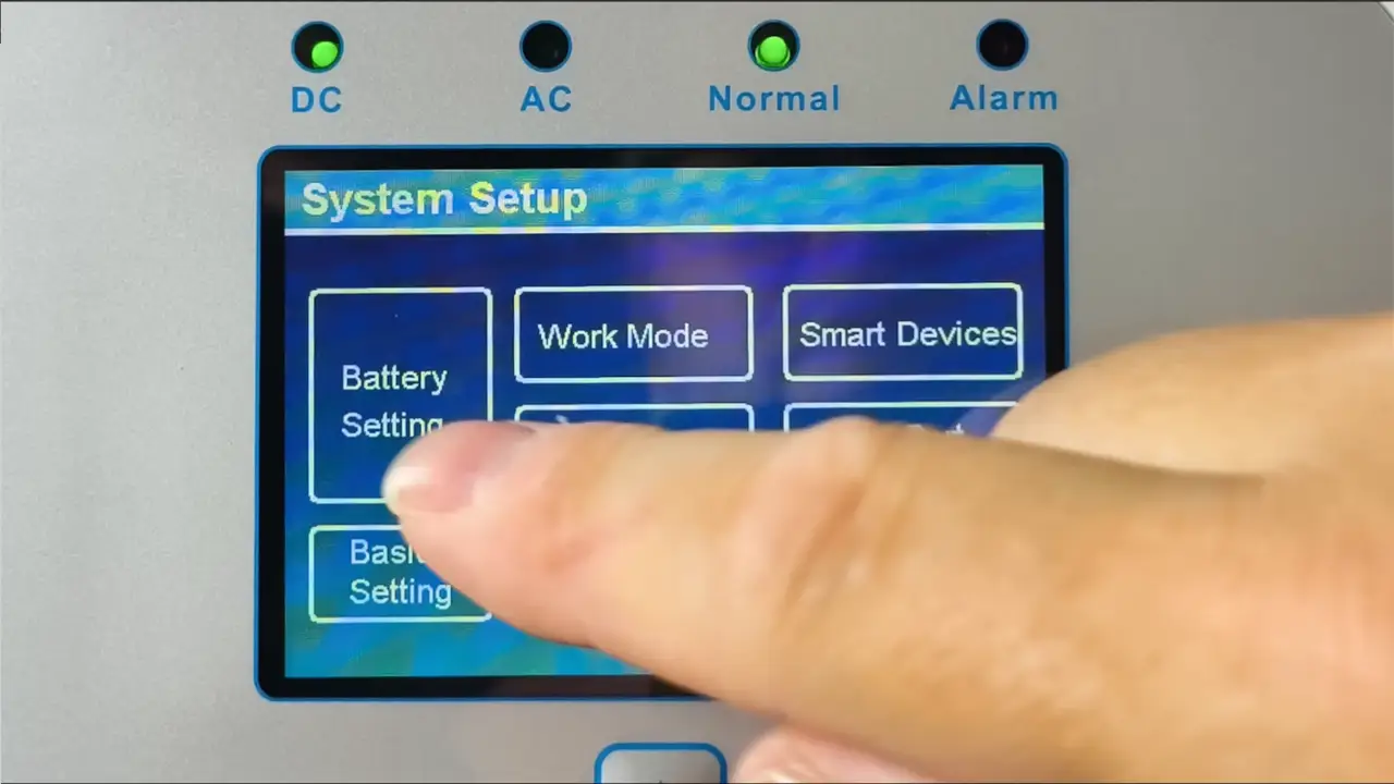 Image ÉTAPE 4 : Configuration des Batteries (Battery Setting)