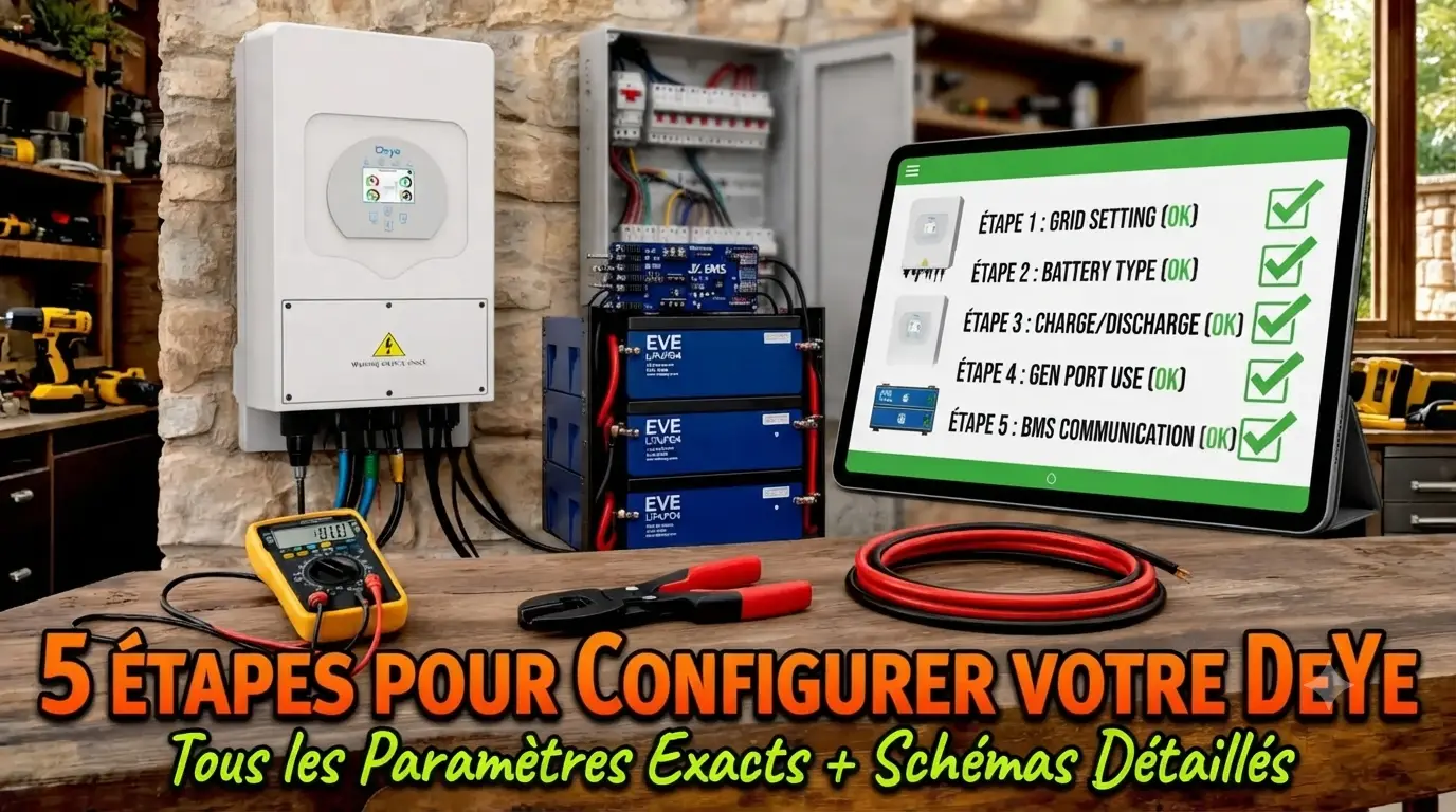 Image 5 ÉTAPES POUR CONFIGURER VOTRE DEYE (Tous les Paramètres Exacts + Schémas Détaillés)