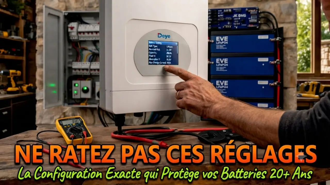 Image NE RATEZ PAS CES RÉGLAGES (La Configuration Exacte qui Protège vos Batteries 20+ Ans)