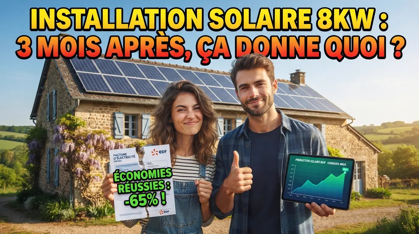 Bilan installation photovoltaïque 8kW après 3 mois dans un chalet de la Creuse